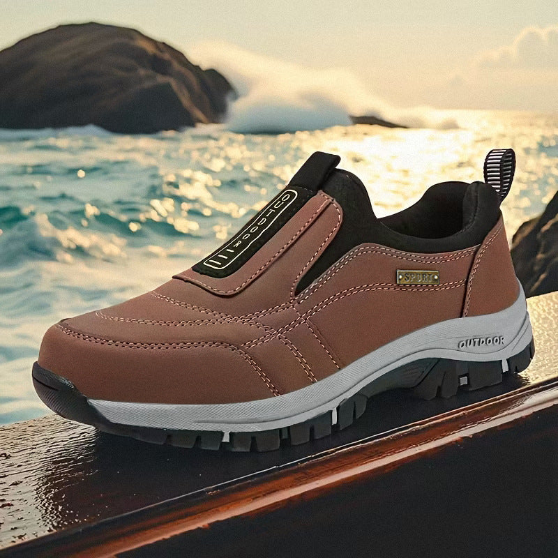 Damen Sportliche Outdoor-Sneaker mit stylischem Ellastikeinsatz und rutschfester Sohle EB