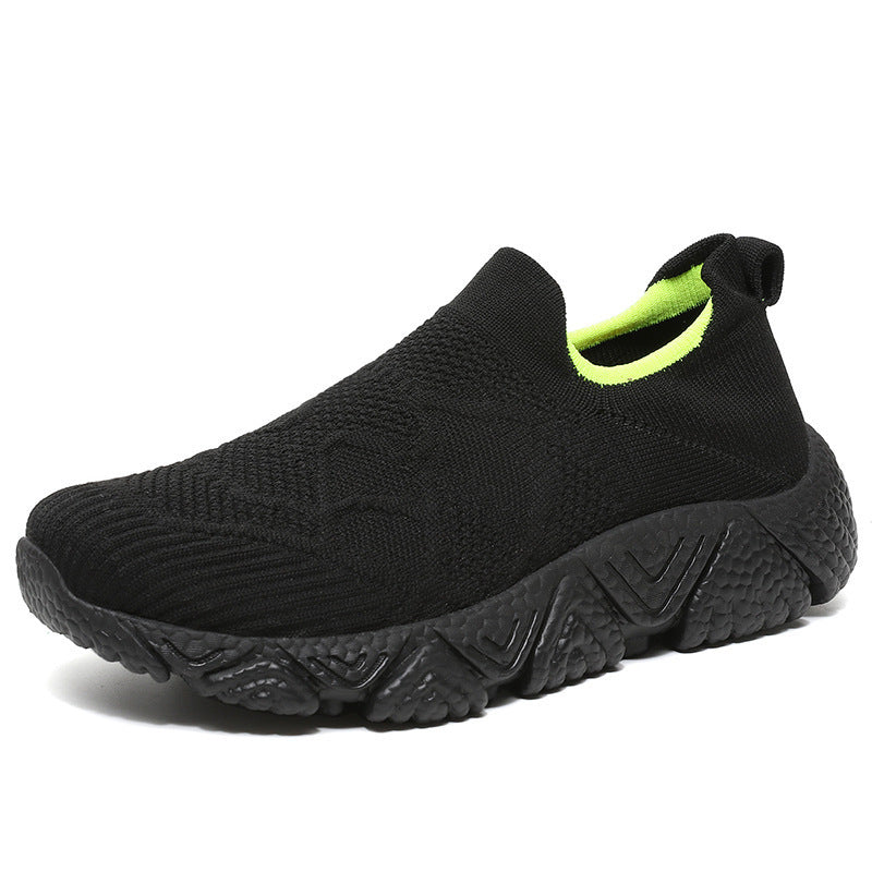 Damen Strick-Sneaker mit rutschfester Sohle und atmungsaktiver Passform EB
