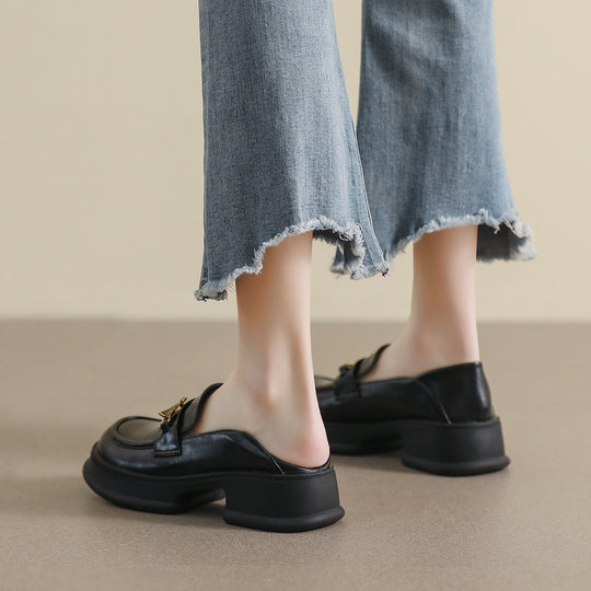 Damen Mokassin-Schuhe mit trendigem Herz-Akzent und massiver Sohle EB