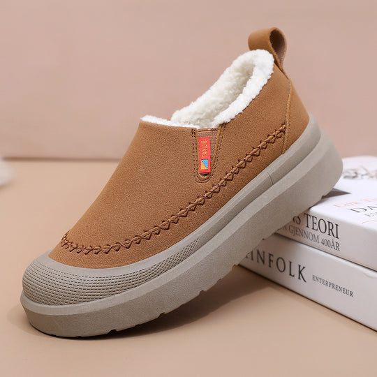 Damen Komfortable und warme Slip-On Hausschuhe mit kuscheligem Innenfutter EB