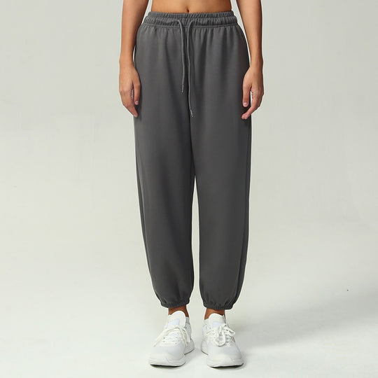 Damen nan atmungsaktive Performance-Joggerhose mit hohem Komfortbund, verstellbarem Kordelzug und elastischen Schlauchbündchen EB