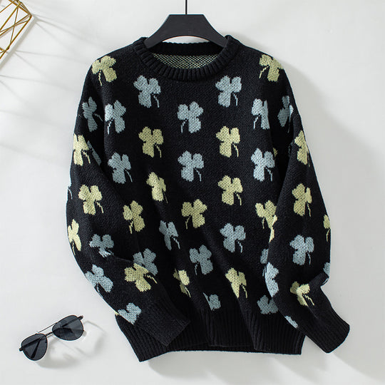 Damen gemusterter Pullover EB