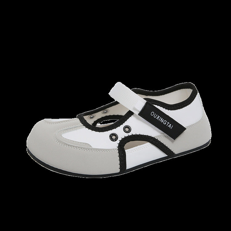 Damen bequeme Freizeitschuhe mit praktischem Klettverschluss und atmungsaktiver Oberflächenstruktur EB