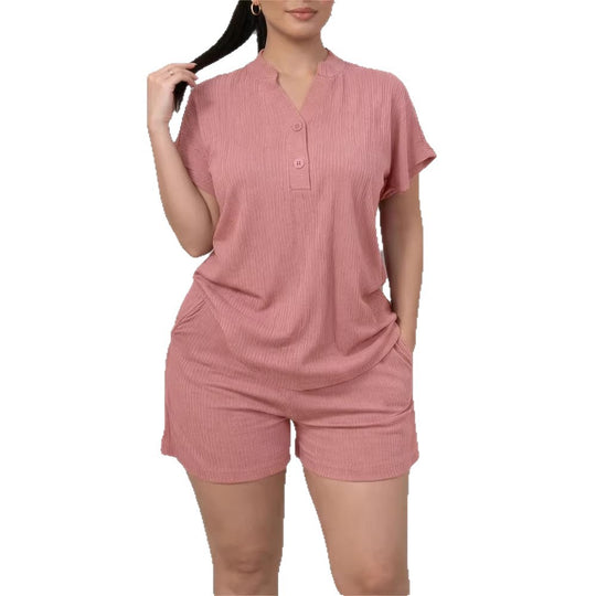 Damen Freizeit-Jumpsuit mit Knopfleiste und seitlichen Taschen EB