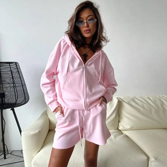 Damen Freizeit-Overall mit Kapuze EB