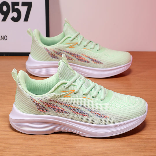 Damen Leichte Sport-Sneaker mit atmungsaktivem Mesh-Obermaterial EB