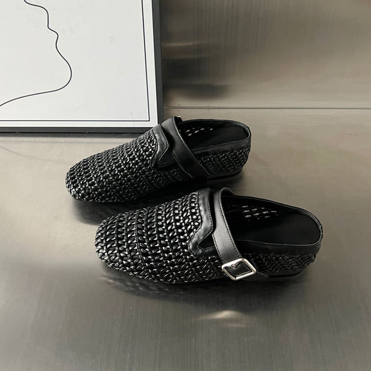 Damen Komfortable Clogs mit modischem Flechtdesign und hochwertigem Fußbett EB