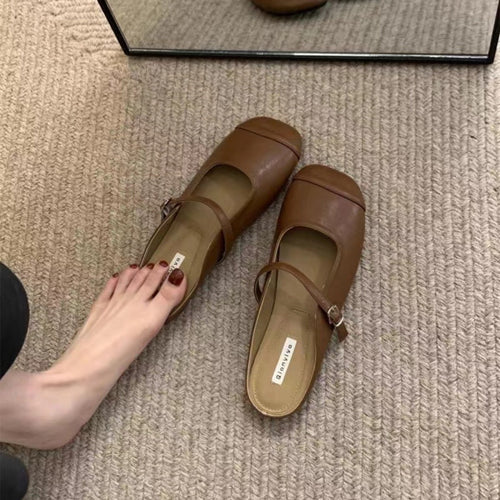 Damen Premium Clogs mit modischem Schnallen-Detail und bequemer Sohle EB