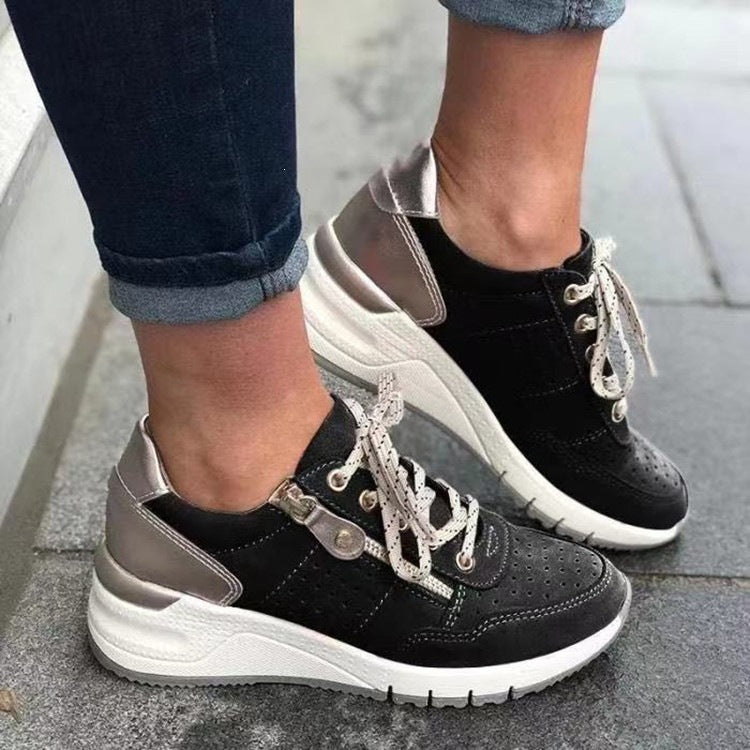 Damen Komfortable und modische Sneaker mit atmungsaktivem Obermaterial EB