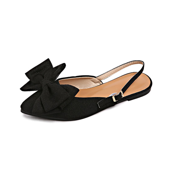 Damen elegante Ballerinas mit dekorativem Schleifen-Design EB