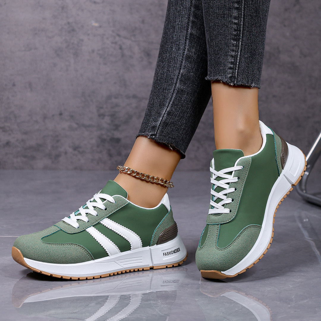 Damen Sportliche Sneakers mit modischem Design und atmungsaktiver Oberflächenstruktur EB