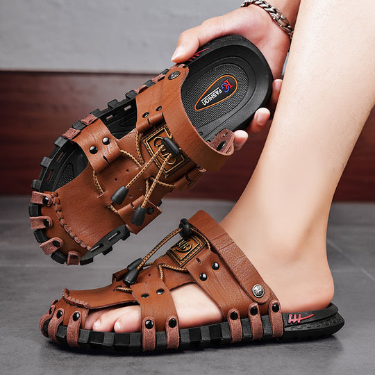 Herren Atmungsaktive Freizeit-Sandalen mit komfortablem Klettriemensystem EB