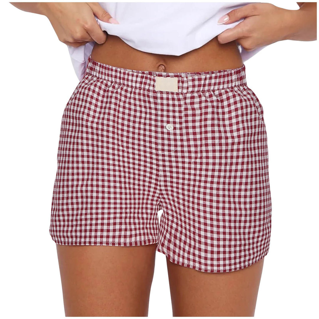 Damen lässige Karohose EB
