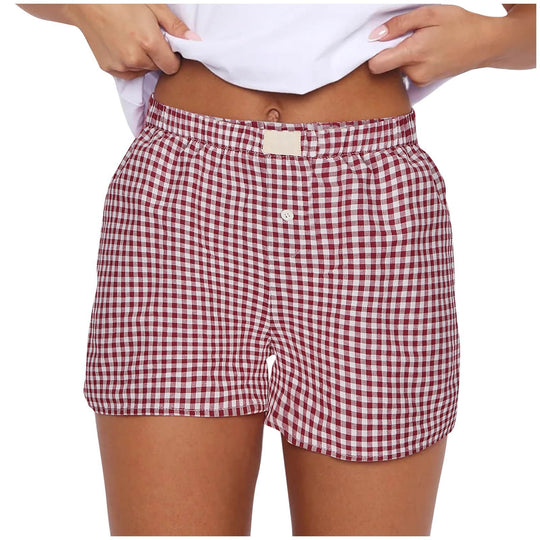 Damen lässige Karohose EB