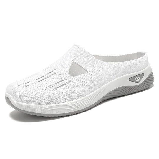 Damen Slip-On Freizeitschuhe mit atmungsaktivem Obermaterial und rutschfester Sohle EB