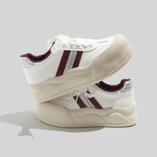 Damen Modische Sneakers mit sportlichem Design und gepolsterter Sohle EB