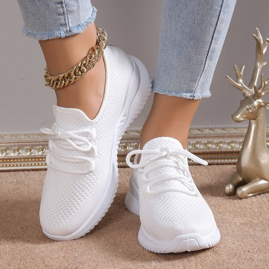 Damen Atmungsaktive Sport-Sneaker mit elastischem Mesh-Obermaterial EB