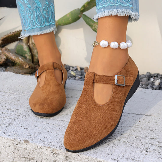 Damen Halbschuhe mit elegantem Riemendesign EB