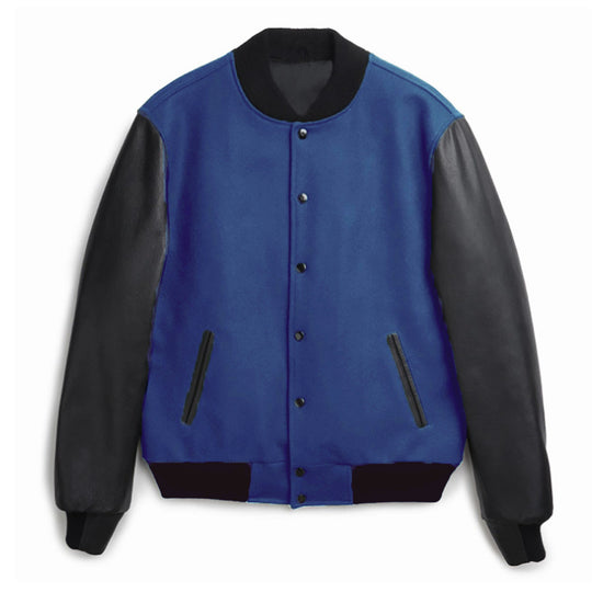 Damen trendige Baseballjacke mit ärmeln und praktischen Eingrifftaschen EB