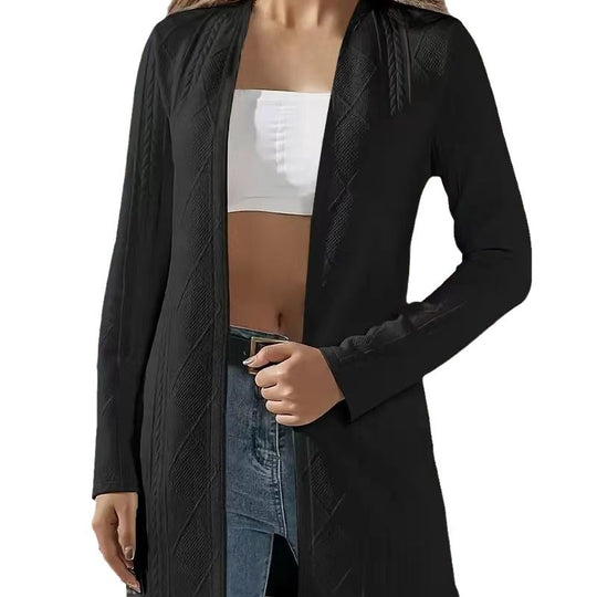 Damen elegante Jacke mit strukturiertem Design EB