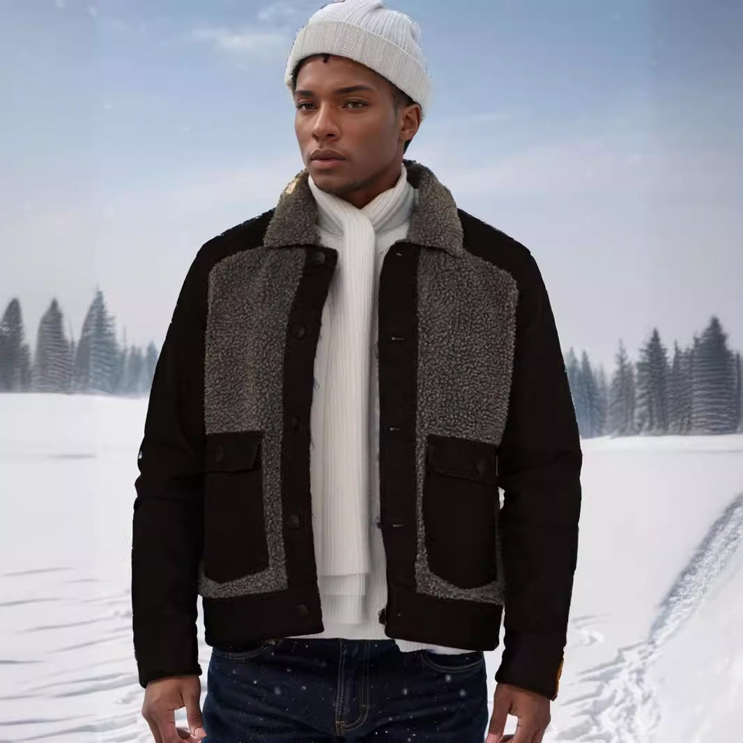 Herren lässige Fleece-Jacke EB