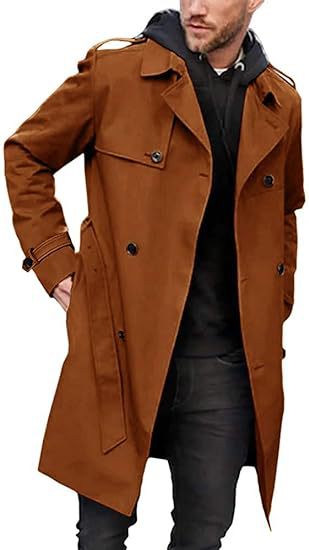 Herren Trenchcoat mit klassischem Stil EB