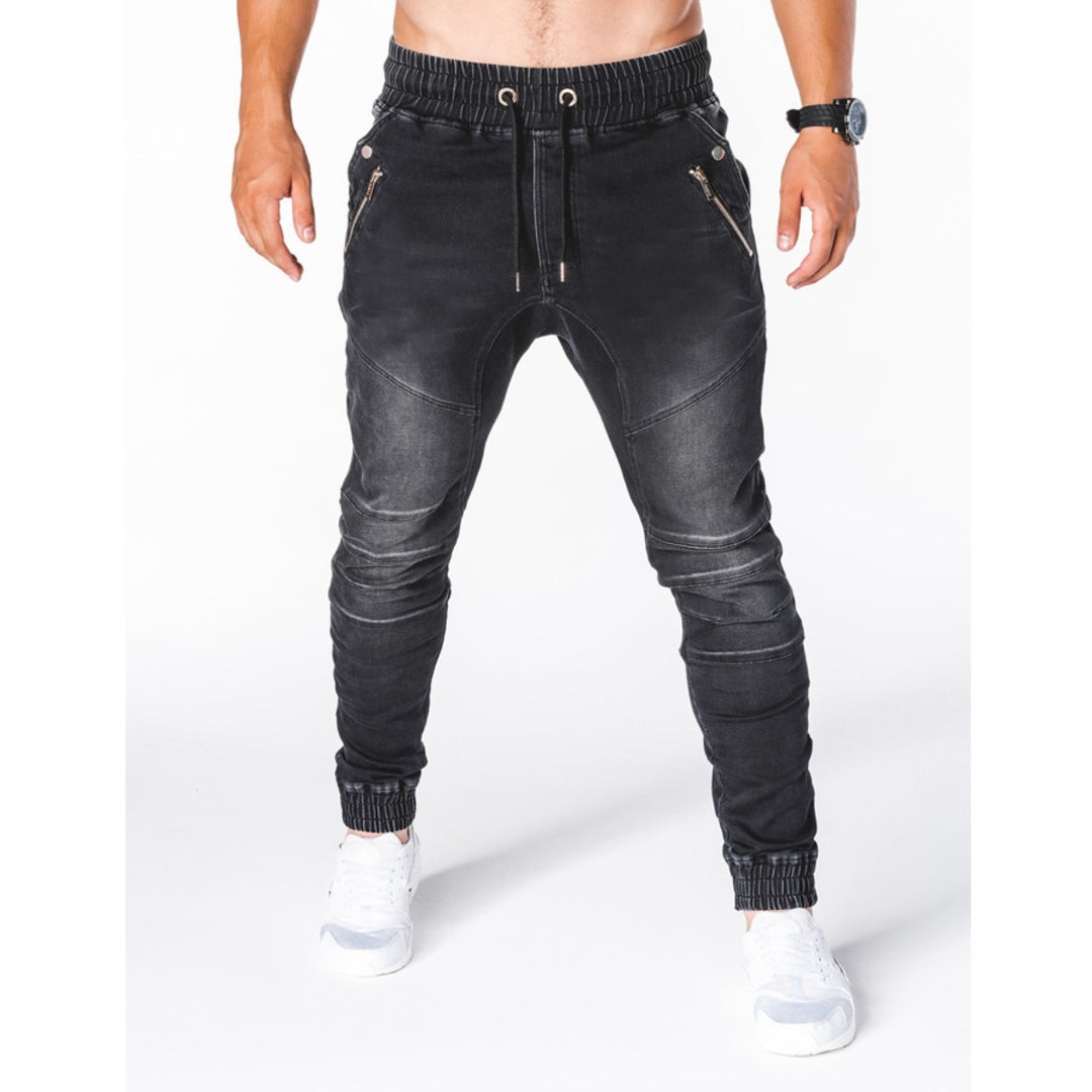 Herren Jogginghose im modernen Skinny Fit mit dehnbarer Baumwollmischung und sportlichen Details EB
