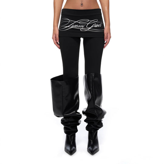 Damen Sportliche Leggings mit breitem Bund EB
