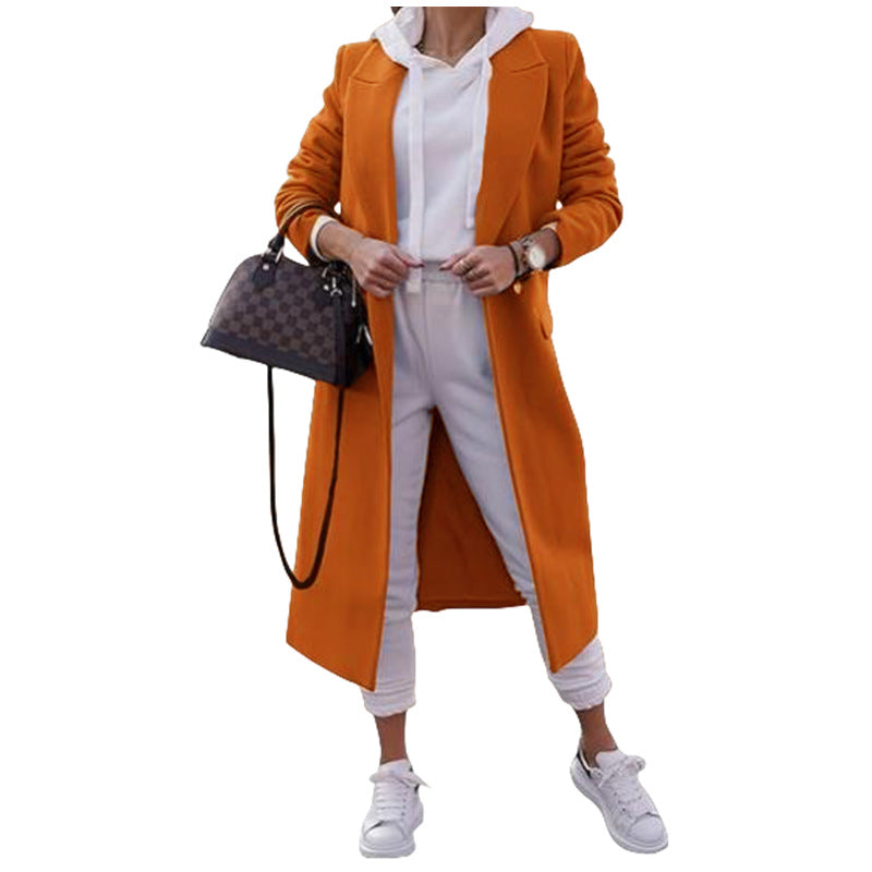 Damen eleganter Übergangsblazer mit modernem Schnitt und praktischen Taschen EB