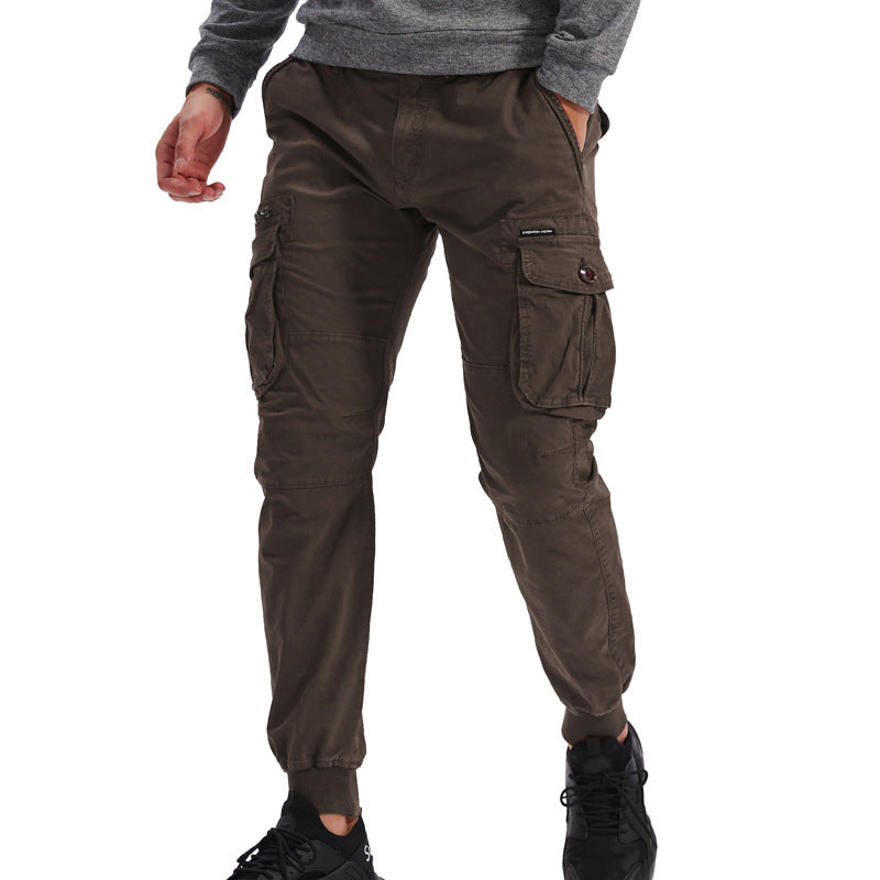 Herren Cargo-Hosen mit praktischen Taschen und elastischem Bund EB