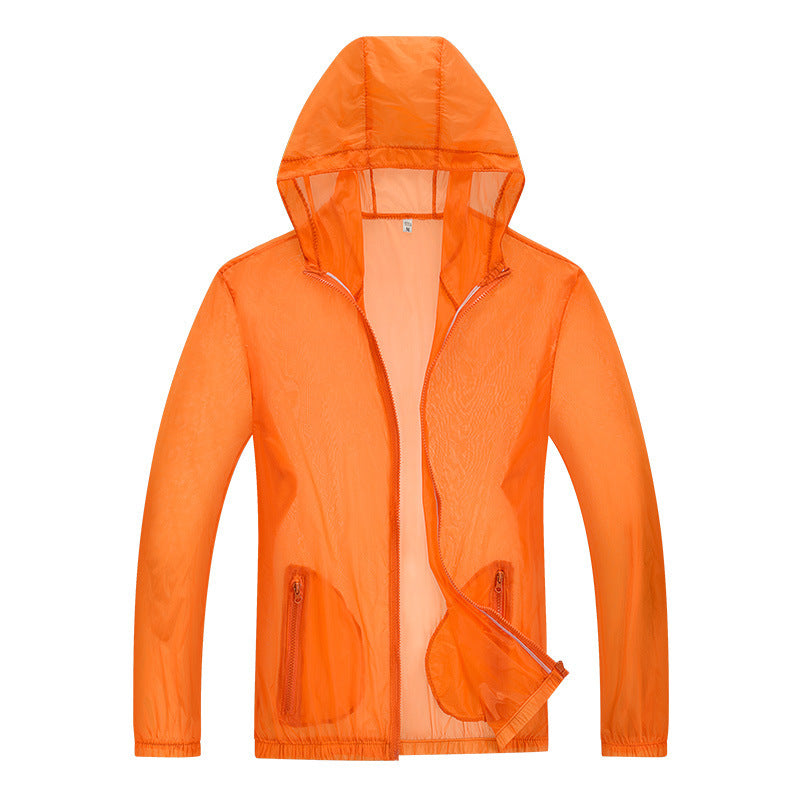 Herren ultraleichte Regenjacke mit verstellbarem Kapuzenbereich und reflektierenden Elementen EB