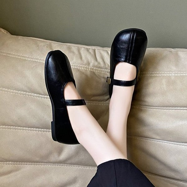 Damen Ballerinas mit verstellbarem Riemen und elegantem Design EB