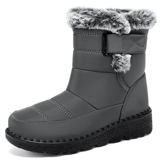 Damen Kuschelige Winterstiefel mit Futter und rutschfester Sohle EB