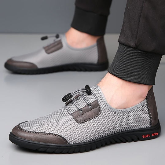 Herren Bequeme Mesh-Slipper mit elastischem Schnürsystem EB