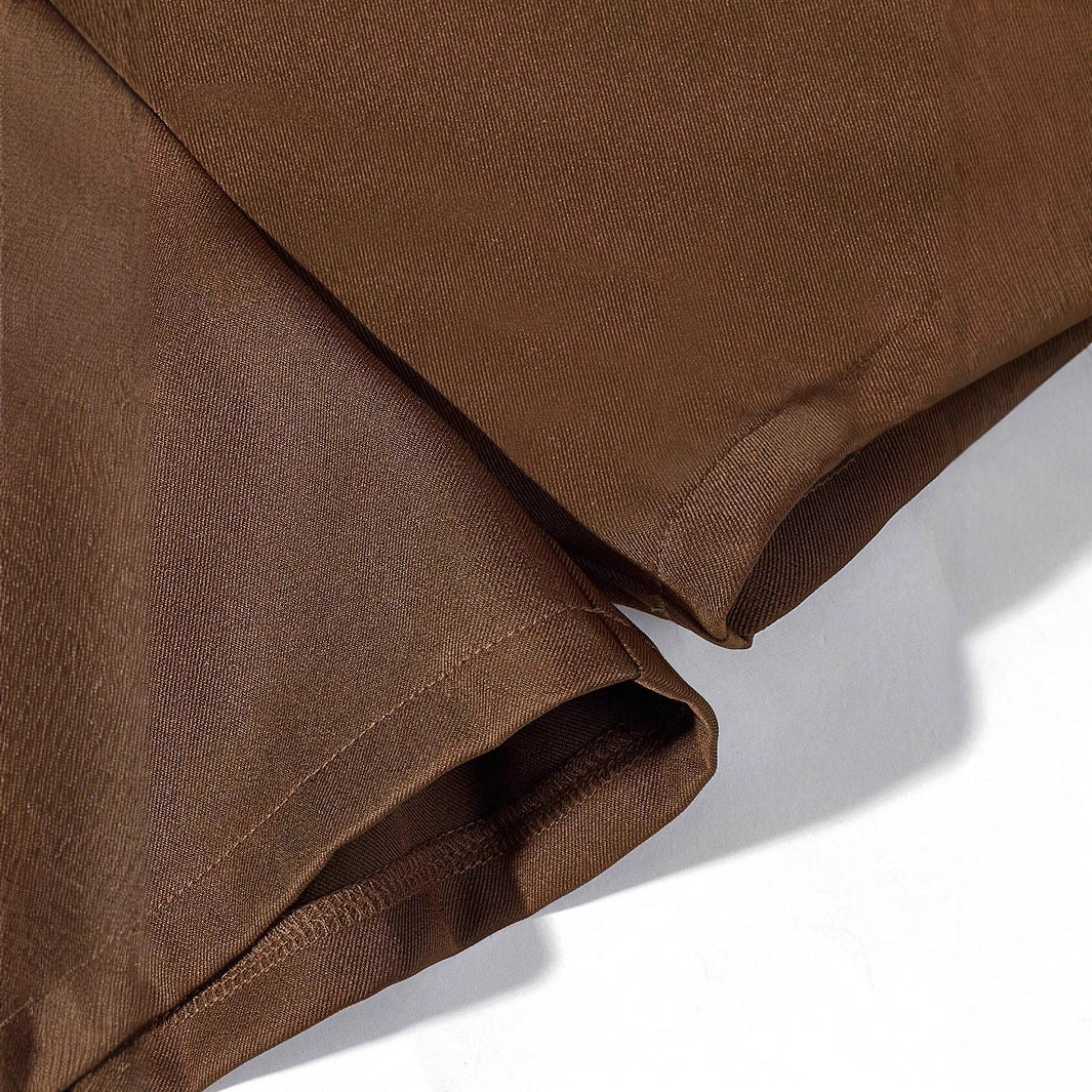 Damen Bleistiftshorts mit Gürtel und eleganten Falten EB