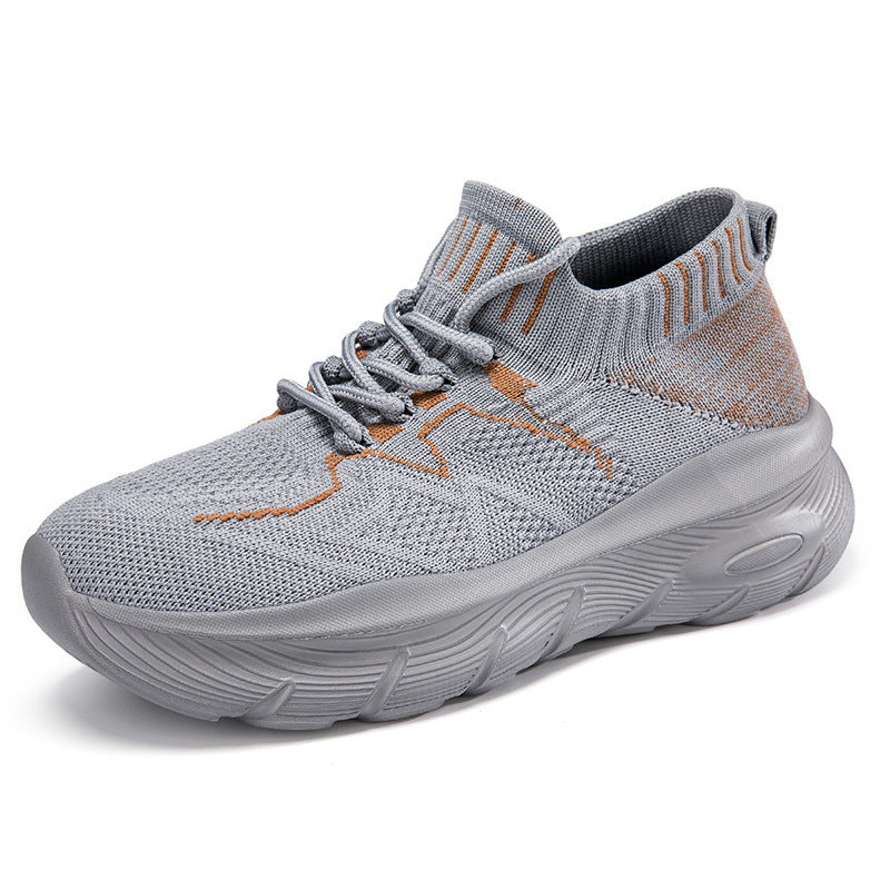 Damen Sportliche Strick-Laufschuhe mit flexiblem Schaft und rutschfester Sohle EB