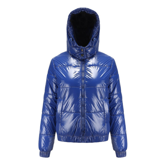 Glänzende Wasserabweisende Thermo Komfort Winterjacke Damen | EB