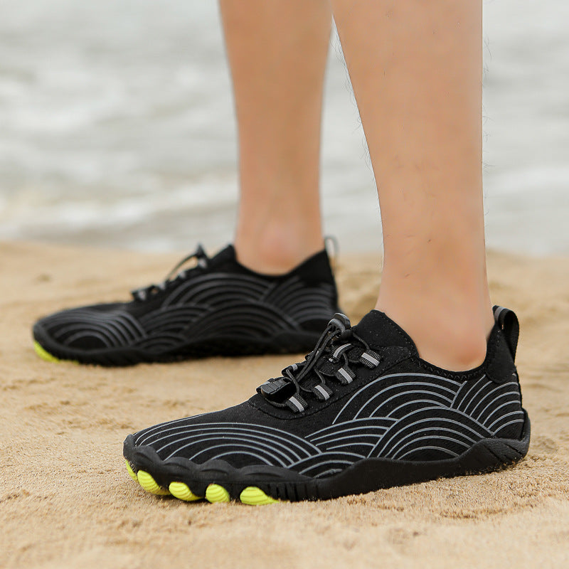 Damen Flexible Aqua-Sport-Schuhe mit atmungsaktivem Obermaterial und rutschfester Sohle EB