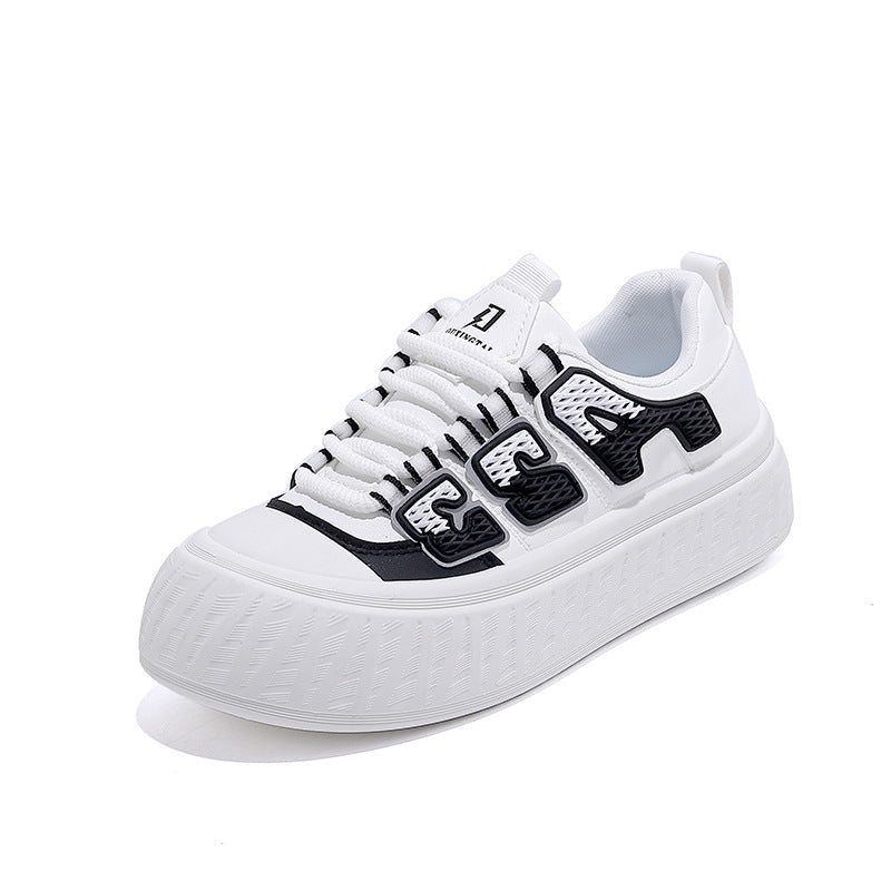 Damen modische Plateau Sneakers mit einzigartigem Design und bequemer Dämpfung EB