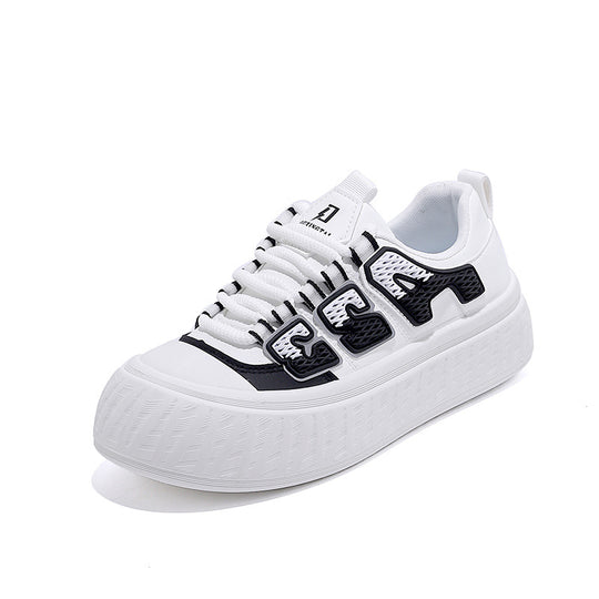 Damen modische Plateau Sneakers mit einzigartigem Design und bequemer Dämpfung EB