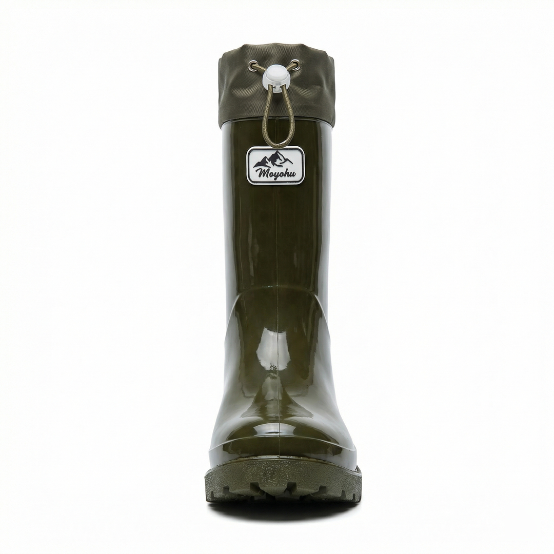 Damen Hochwertige und Stylische Gummistiefel mit Verstellbarem Schnürsystem EB