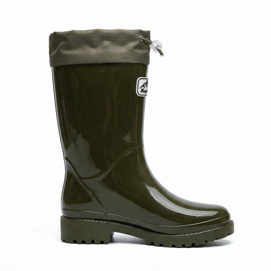 Damen Hochwertige und Stylische Gummistiefel mit Verstellbarem Schnürsystem EB