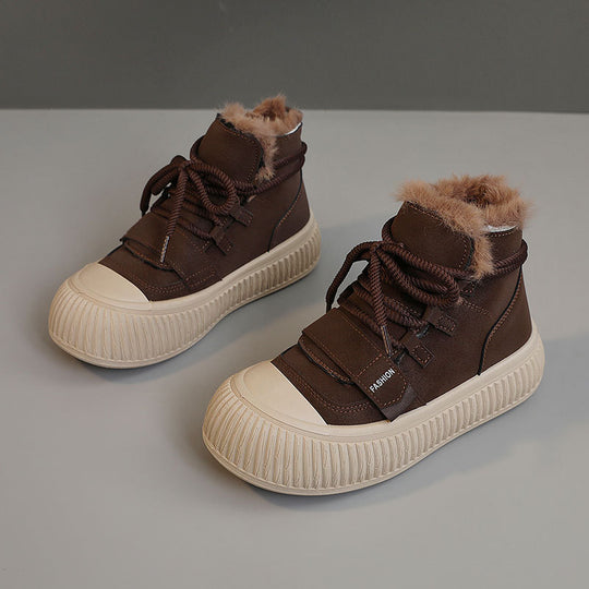 Damen Winter Sneakers mit kuscheligem Fleece-Futter und rutschfester Sohle EB