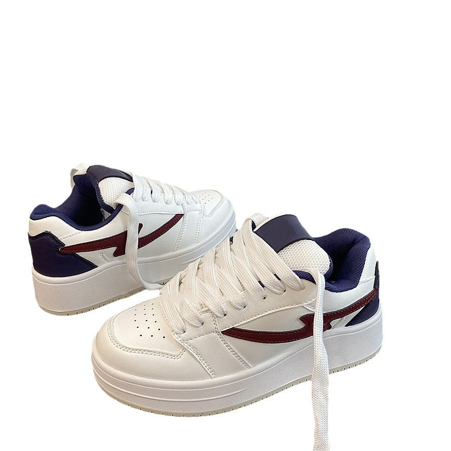 Damen Sportliche Sneaker mit flacher Laufsohle und atmungsaktivem Obermaterial EB