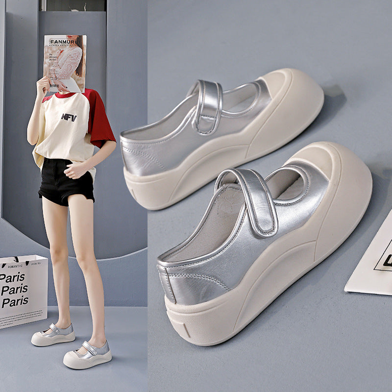 Damen Komfortable Clogsneaker mit verstellbarem Klettverschluss und rutschfester Sohle EB
