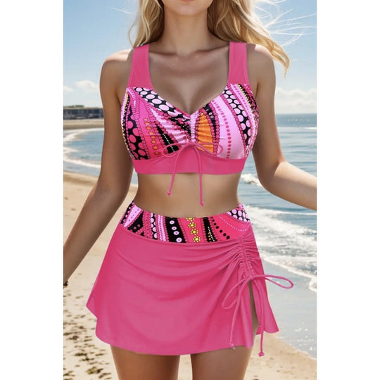 Damen Schwimmlatz mit knöpfbarem Rock EB