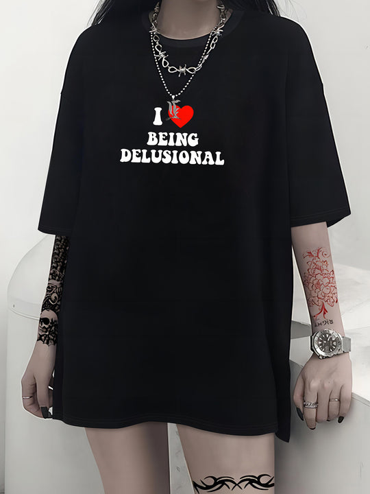 Damen T-Shirt mit kreativem Katzenmotiv und verspielter Schleife EB