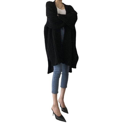 Damen Strickjacke mit offenem Schnitt und lässigen Details EB