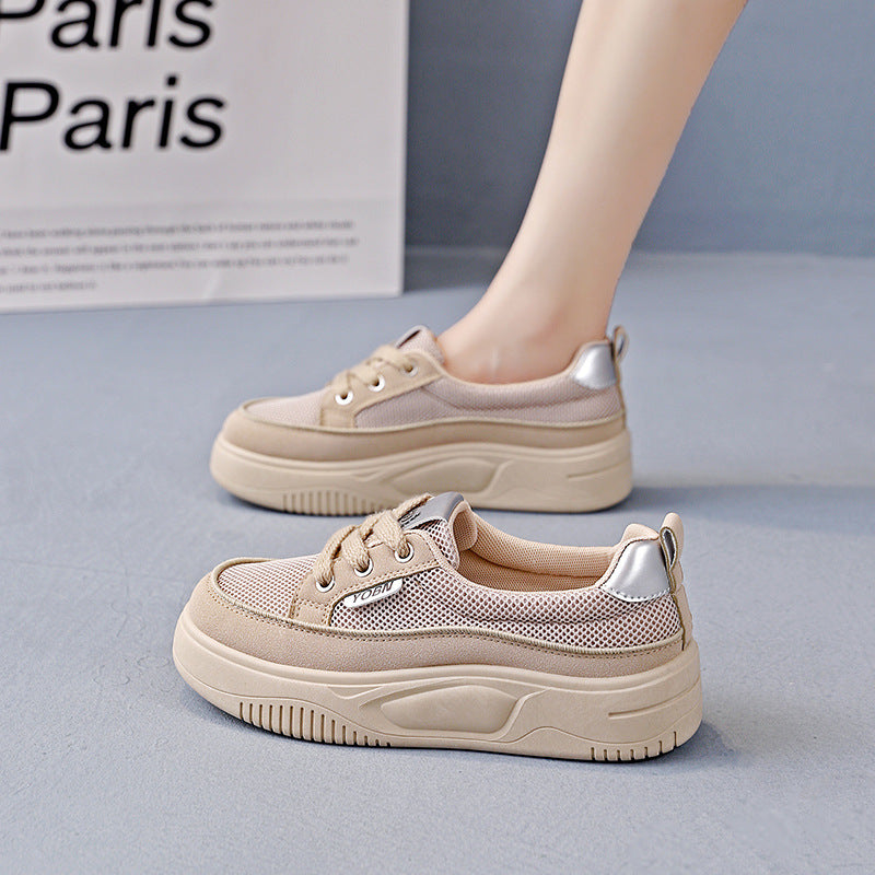 Damen Bequeme Sneakers mit luftigen Mesh-Einsätzen und auffälligem Design EB
