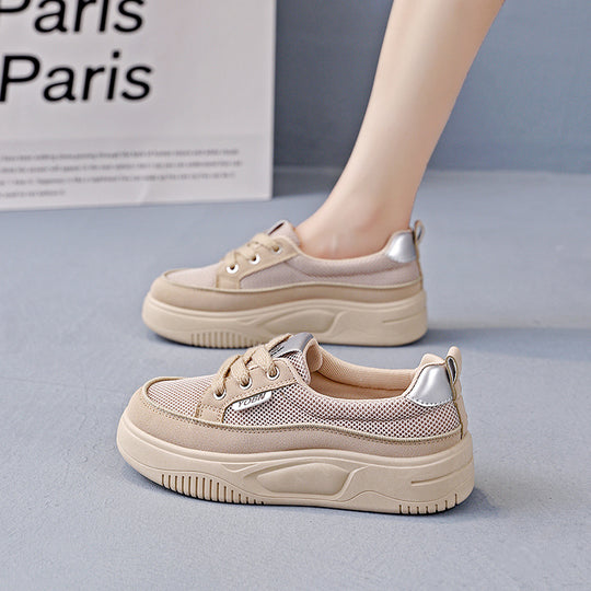 Damen Bequeme Sneakers mit luftigen Mesh-Einsätzen und auffälligem Design EB